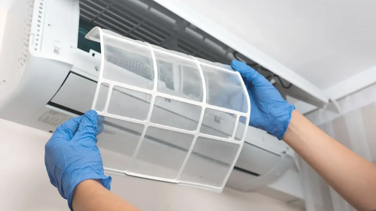 Care for an indoor AC filter